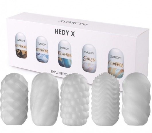 Набор из 5 мастурбаторов Hedy X5 Mixed - Svakom - в Ярославле купить с доставкой