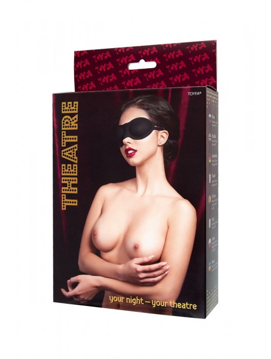 Черная плотная силиконовая маска - ToyFa - купить с доставкой в Ярославле