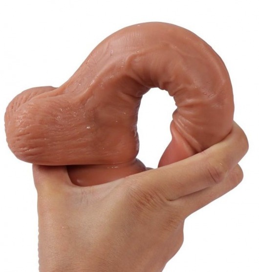 Телесный реалистичный фаллоимитатор REAL с трусиками для страпона - 19,5 см. - Real - купить с доставкой в Ярославле