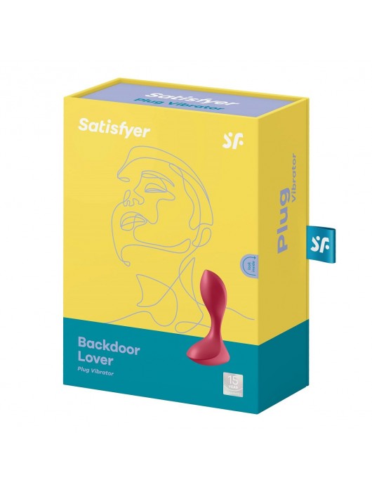 Красный вибромассажёр простаты Satisfyer Backdoor Lover - 14 см. - Satisfyer - в Ярославле купить с доставкой