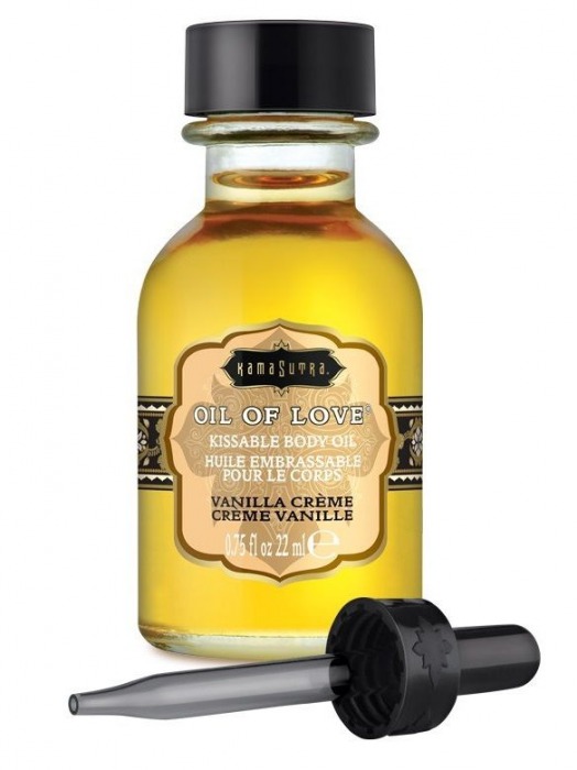 Масло для ласк с ароматом ванили Oil of Love Vanilla Creme - 22 мл. - Kama Sutra - купить с доставкой в Ярославле