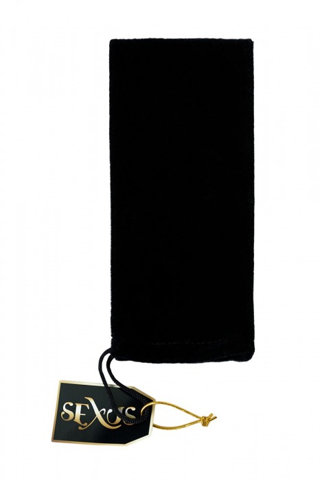 Черный стеклянный мини-вибратор - 10 см. - Sexus