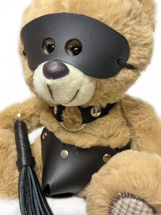 Оригинальный плюшевый мишка с плетью - БДСМ Арсенал - купить с доставкой в Ярославле