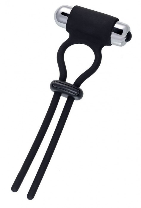 Черное эрекционное лассо на пенис Jat - A-toys - в Ярославле купить с доставкой