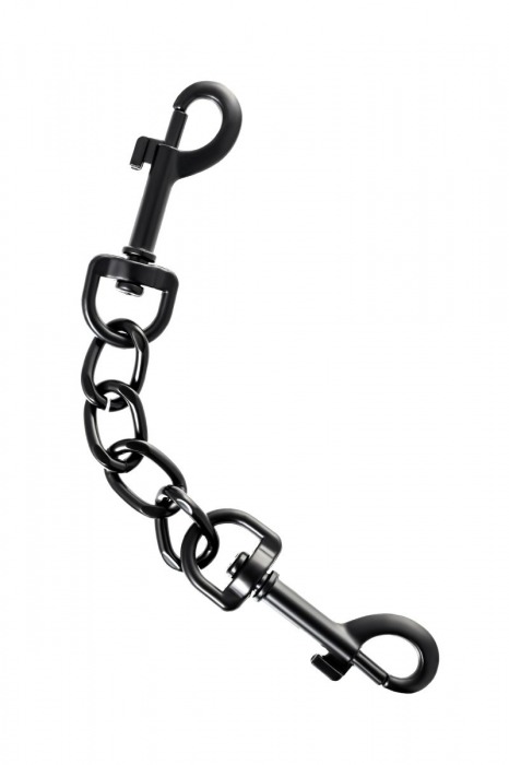 Узкие черные наручники на сцепке - ToyFa - купить с доставкой в Ярославле