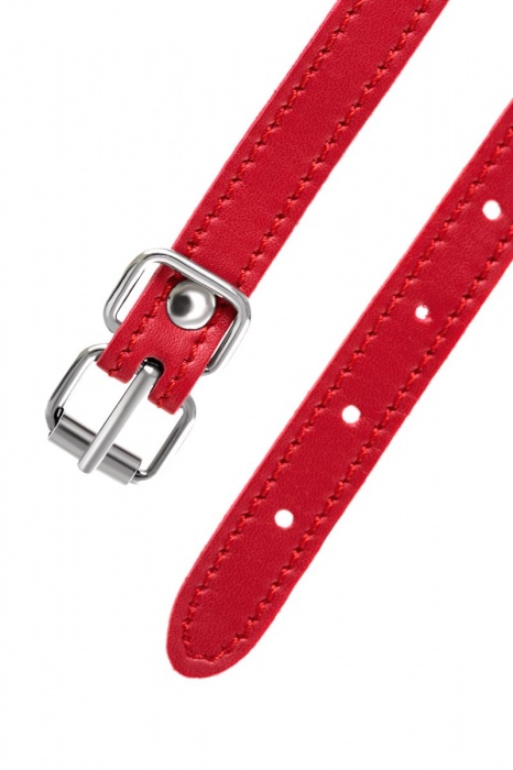 Красная маска Anonymo из искусственной кожи - ToyFa - купить с доставкой в Ярославле