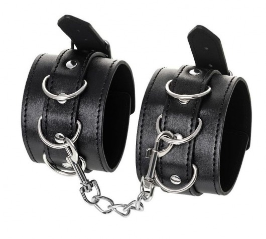 Черные оковы Anonymo из искусственной кожи - ToyFa - купить с доставкой в Ярославле