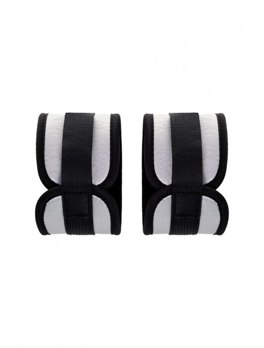 Серебристо-черные наручники Anonymo - ToyFa - купить с доставкой в Ярославле