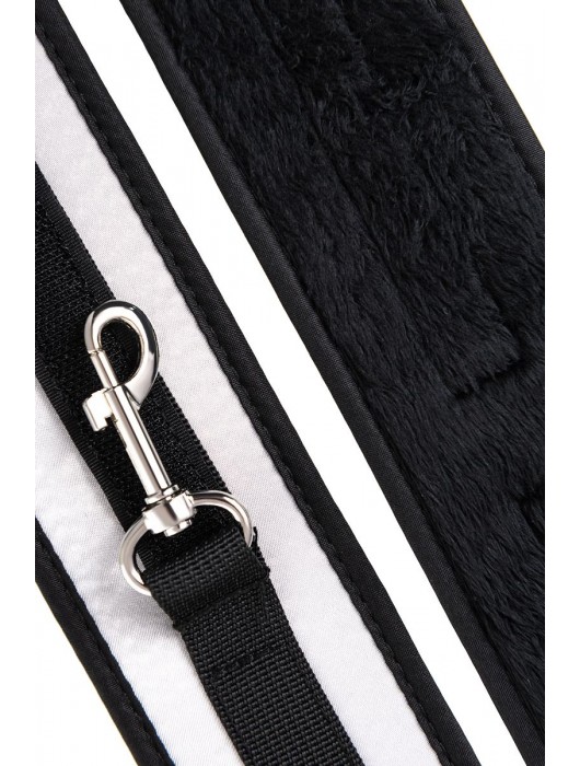 Серебристо-черные наручники Anonymo - ToyFa - купить с доставкой в Ярославле