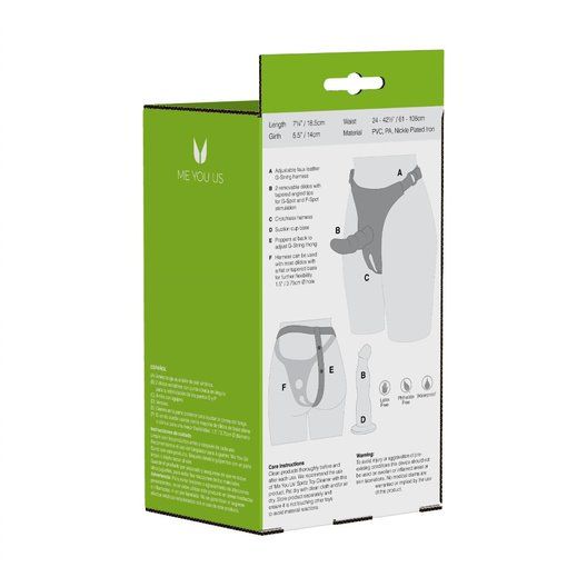 Страпон с 2 сменными насадками Double Tip Strap On - Me You Us - купить с доставкой в Ярославле