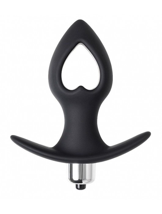 Черная анальная вибровтулка Cordis S - 10,5 см. - POPO Pleasure