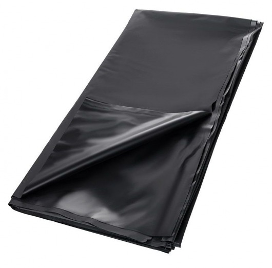 Черная простыня для секса из ПВХ - 220 х 200 см. - ToyFa - купить с доставкой в Ярославле