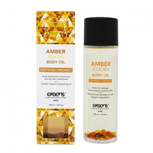 Органическое массажное масло AMBER JOJOBA - 100 мл. - Exsens - купить с доставкой в Ярославле