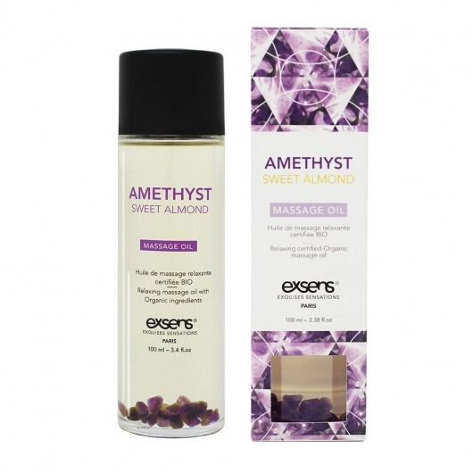 Органическое массажное масло AMETHYST SWEET ALMOND - 100 мл. - Exsens - купить с доставкой в Ярославле