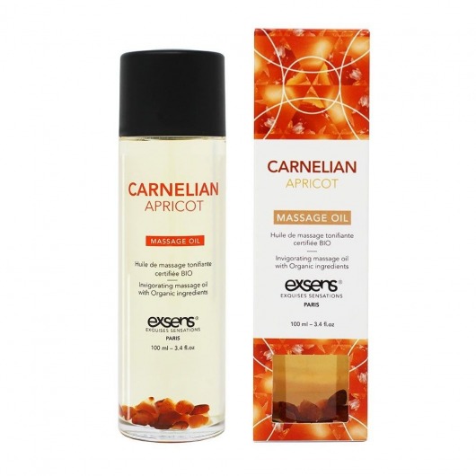 Органическое массажное масло CARNELIAN APRICOT - 100 мл. - Exsens - купить с доставкой в Ярославле