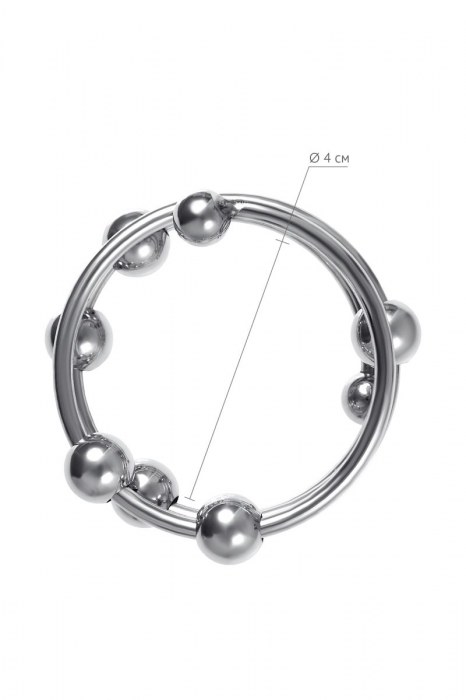 Большое металлическое кольцо под головку пениса - ToyFa - купить с доставкой в Ярославле