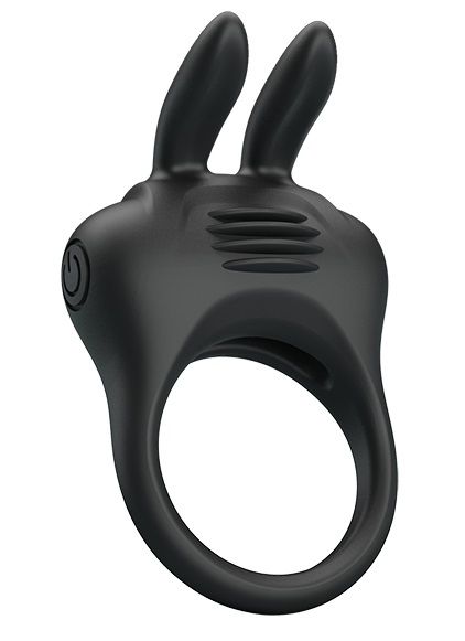 Черное эрекционное кольцо с вибрацией Davion - Baile - в Ярославле купить с доставкой