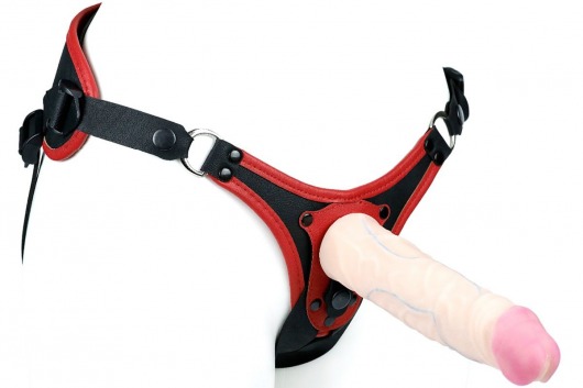 Пояс унисекс UNISEX Style с 2 насадками - LOVETOY (А-Полимер) - купить с доставкой в Ярославле