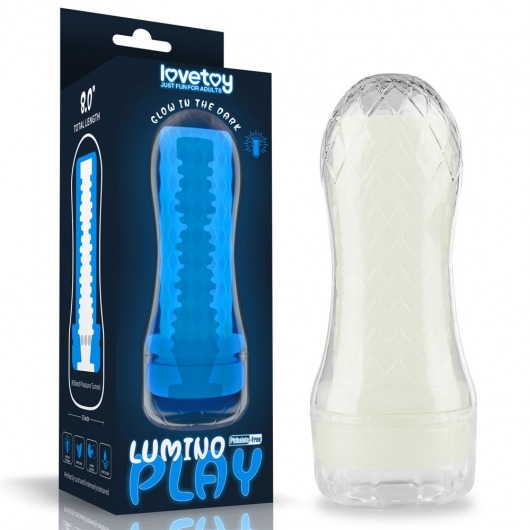 Светящийся в темноте мастурбатор Lumino Play Masturbator Ribbed - Lovetoy - в Ярославле купить с доставкой
