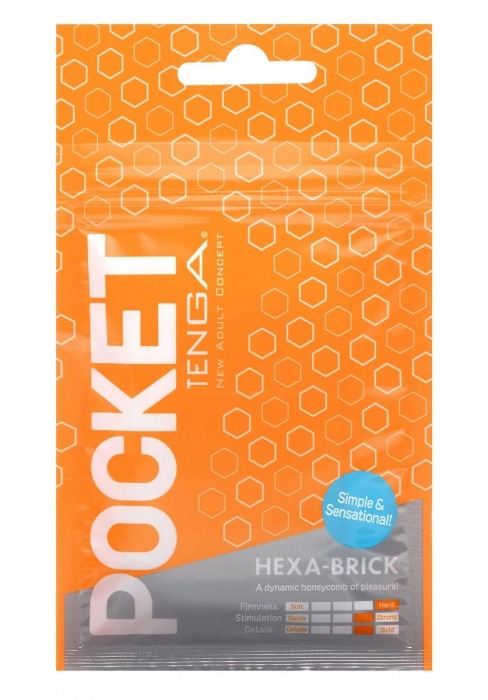 Карманный мастурбатор HEXA-BRICK - Tenga - в Ярославле купить с доставкой