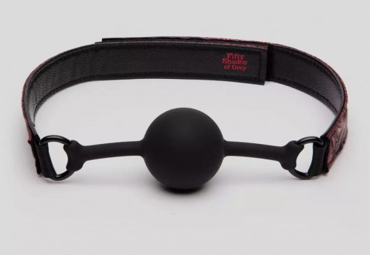 Кляп-шар на двусторонних ремешках Reversible Silicone Ball Gag - Fifty Shades of Grey - купить с доставкой в Ярославле