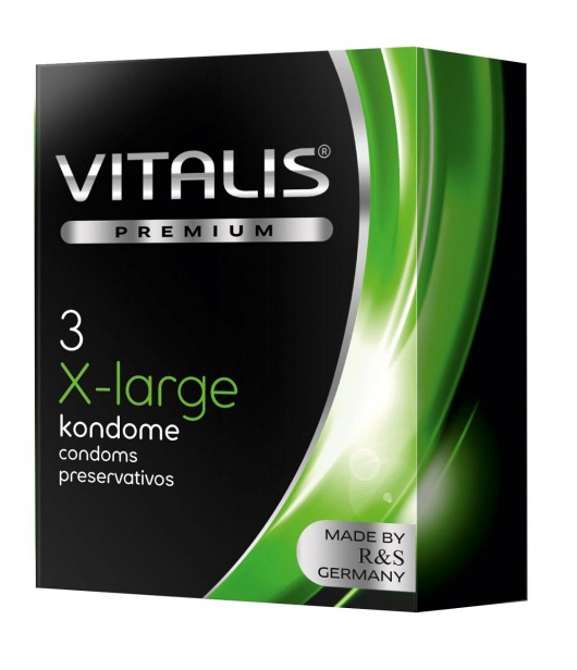 Презервативы увеличенного размера VITALIS PREMIUM x-large - 3 шт. - Vitalis - купить с доставкой в Ярославле