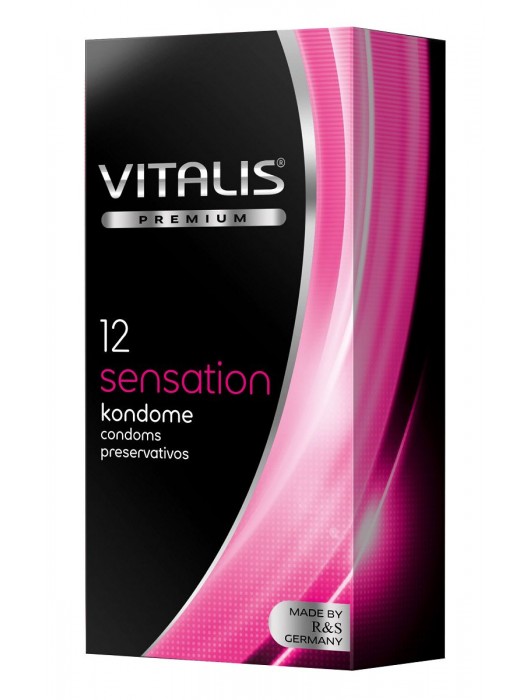 Презервативы VITALIS PREMIUM sensation с пупырышками и кольцами - 12 шт. - Vitalis - купить с доставкой в Ярославле