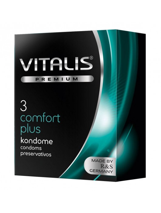 Контурные презервативы VITALIS PREMIUM comfort plus - 3 шт. - Vitalis - купить с доставкой в Ярославле