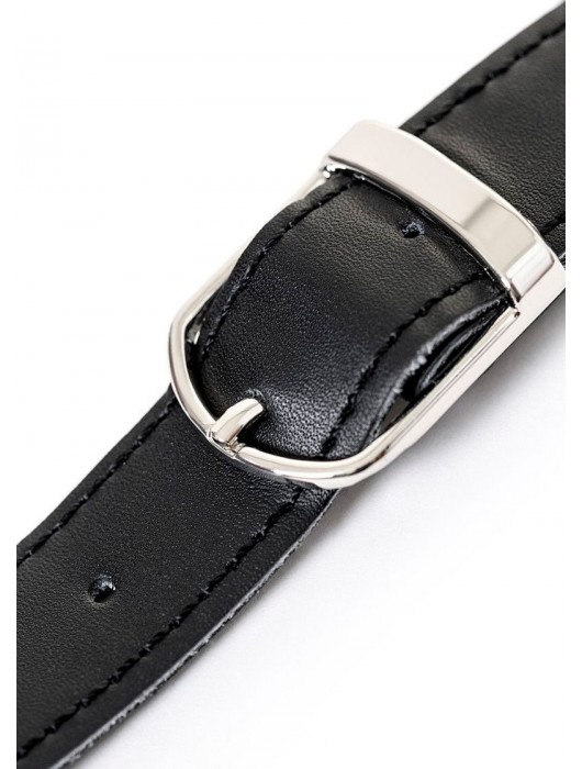 Кляп-крючок на чёрном кожаном ремешке - ToyFa - купить с доставкой в Ярославле