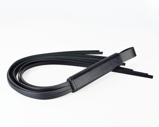 Черная кожаная плеть  Клео  - 60 см. - Sitabella - купить с доставкой в Ярославле