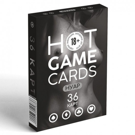 Игральные карты HOT GAME CARDS НУАР - 36 шт. - Сима-Ленд - купить с доставкой в Ярославле