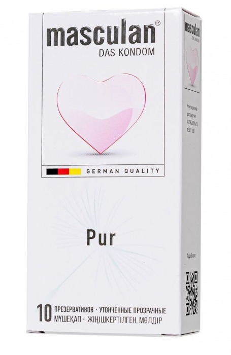 Супертонкие презервативы Masculan Pur - 10 шт. - Masculan - купить с доставкой в Ярославле