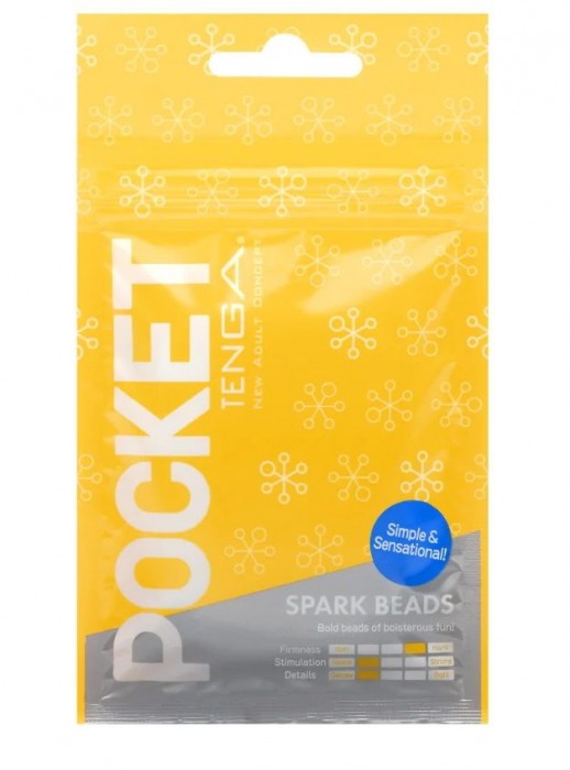 Карманный мастурбатор Spark Beads - Tenga - в Ярославле купить с доставкой