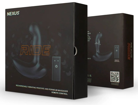 Черный вибромассажер простаты и промежности Nexus Ride - 14 см. - Nexus Range - в Ярославле купить с доставкой