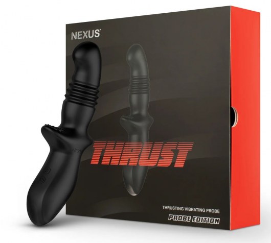 Черный вибромассажер простаты Nexus Thrust с возвратно-поступательными движениями - Nexus Range - в Ярославле купить с доставкой