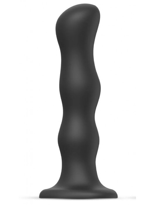 Черная насадка Strap-On-Me Dildo Geisha Balls size XL - Strap-on-me - купить с доставкой в Ярославле