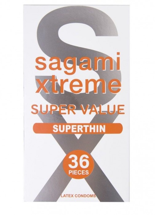 Ультратонкие презервативы Sagami Xtreme Superthin - 36 шт. - Sagami - купить с доставкой в Ярославле