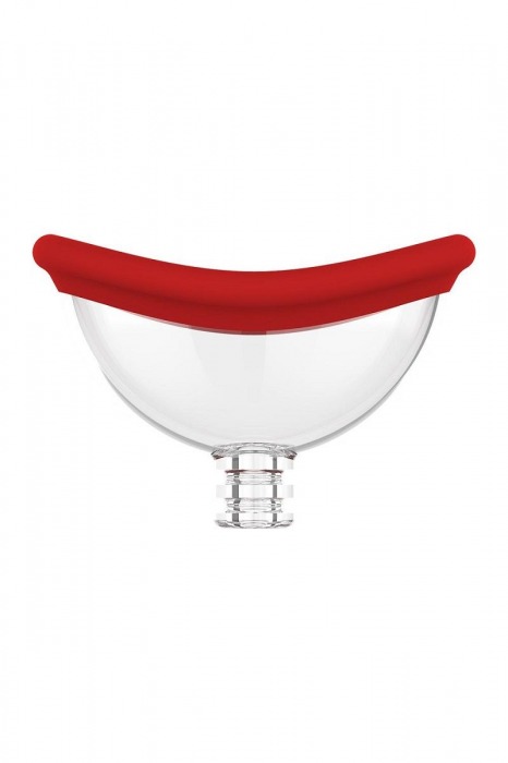 Красный двойной стимулятор Georgia - вибратор и вакуумная помпа - Dream Toys