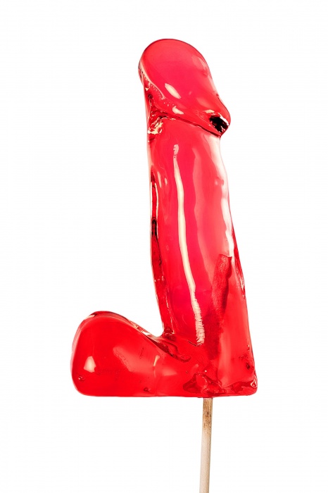 Красный леденец в форме члена со вкусом виски - 173 гр. - Sosuчki - купить с доставкой в Ярославле