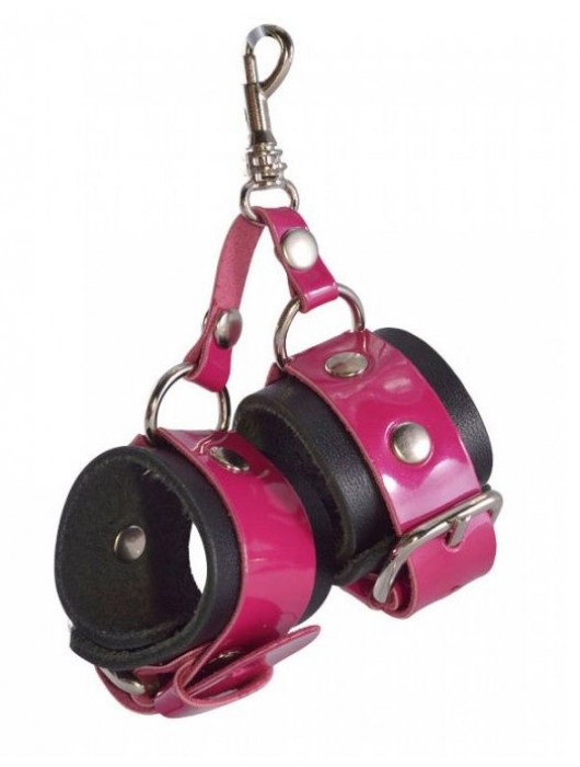 Розово-черный брелок  Наручники - Sitabella - купить с доставкой в Ярославле