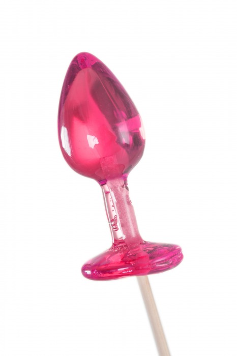 Розовый леденец  в форме анальной втулки со вкусом айриш крим - 29 гр. - Sosuчki - купить с доставкой в Ярославле