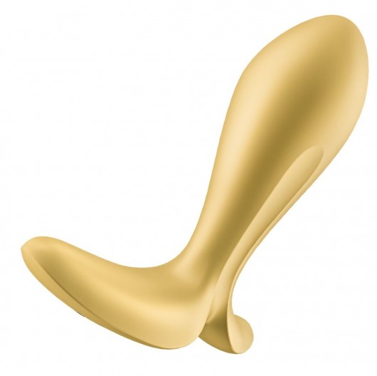 Золотистый анальный вибростимулятор Intensity Plug - Satisfyer - в Ярославле купить с доставкой