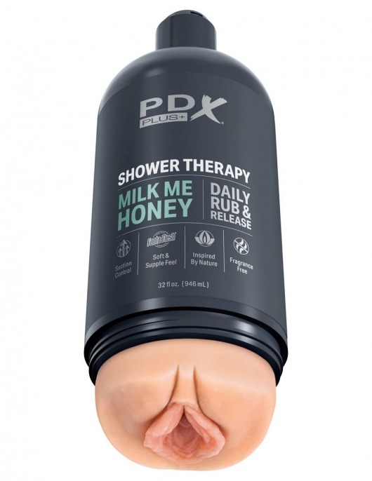 Телесный мастурбатор-вагина Shower Therapy Milk Me Honey - Pipedream - в Ярославле купить с доставкой