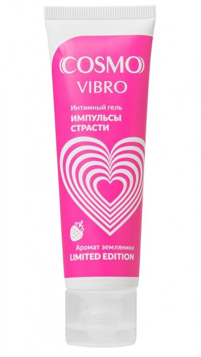 Возбуждающий гель на водно-силиконовой основе Cosmo Vibro с ароматом земляники - 50 гр. - Биоритм - купить с доставкой в Ярославле