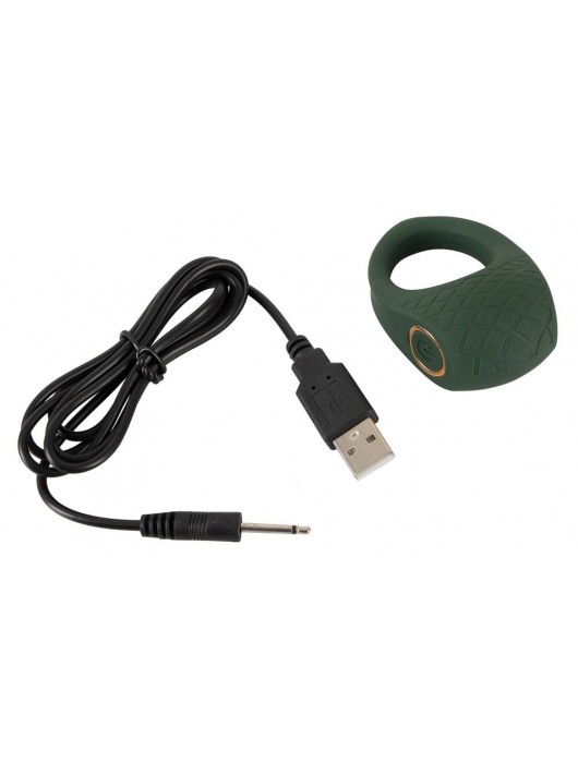 Зеленое эрекционное виброкольцо Luxurious Vibro Cock Ring - Orion - в Ярославле купить с доставкой