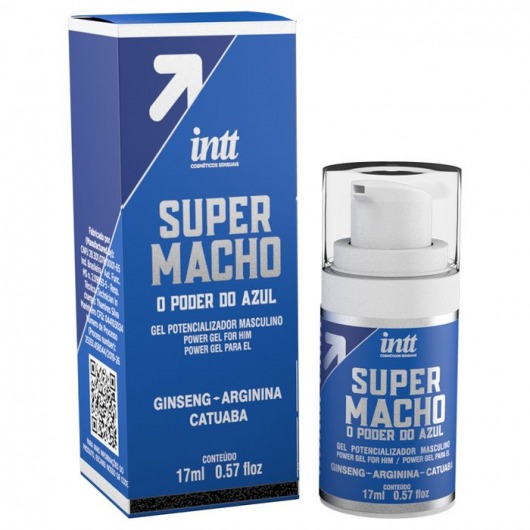 Мужской стимулирующий гель Super Macho - 17 мл. - INTT - купить с доставкой в Ярославле