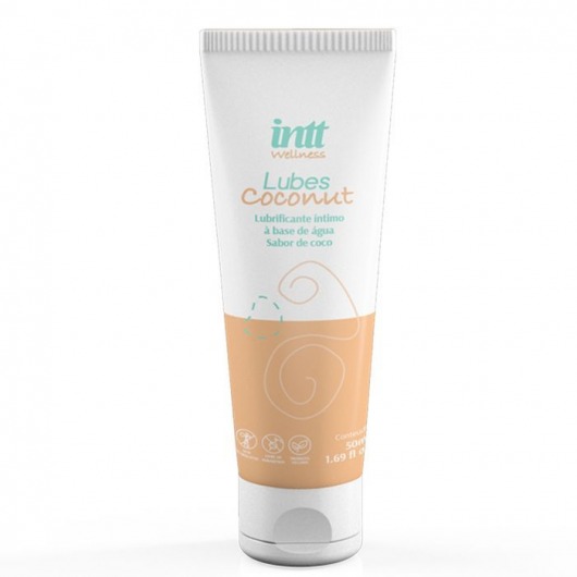 Лубрикант на водной основе Lubes Coconut с ароматом кокоса - 50 гр. - INTT - купить с доставкой в Ярославле