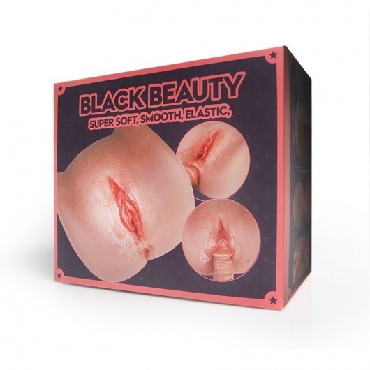 Мастурбатор Black Beauty - вагина и анус - S-HANDE - в Ярославле купить с доставкой
