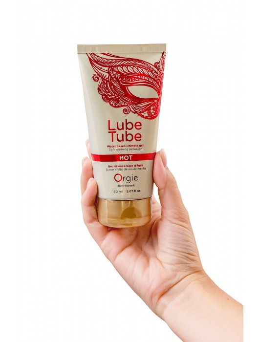 Интимный гель на водной основе Lube Tube Hot с разогревающим эффектом - 150 мл. - ORGIE - купить с доставкой в Ярославле
