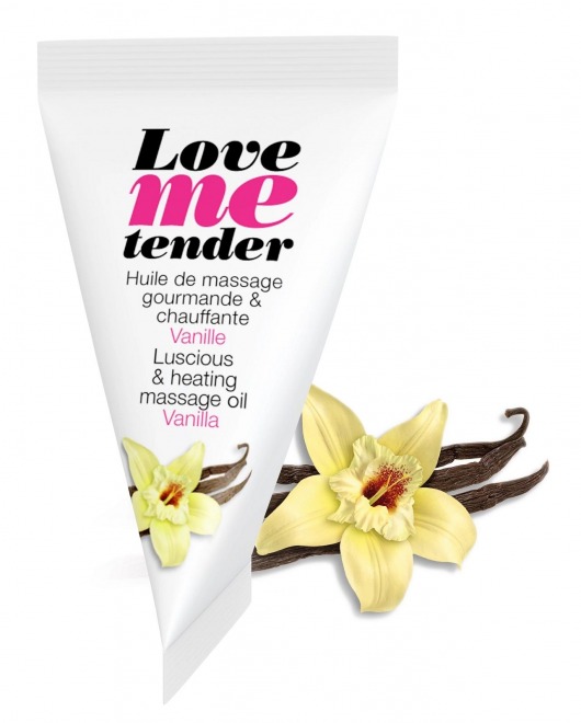 Съедобное согревающее массажное масло Love Me Tender Vanilla с ароматом ванили - 10 мл. - Love to Love - купить с доставкой в Ярославле
